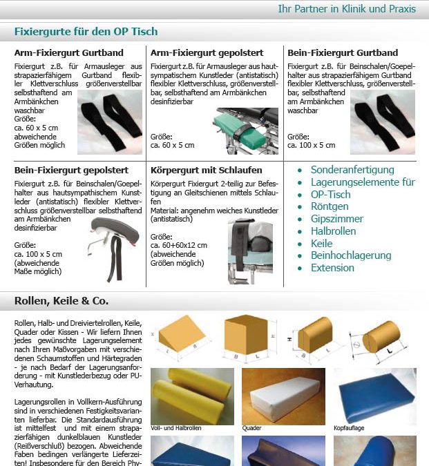 Kataloge Orthomed Thomas Blösel Rehatechnik GmbH